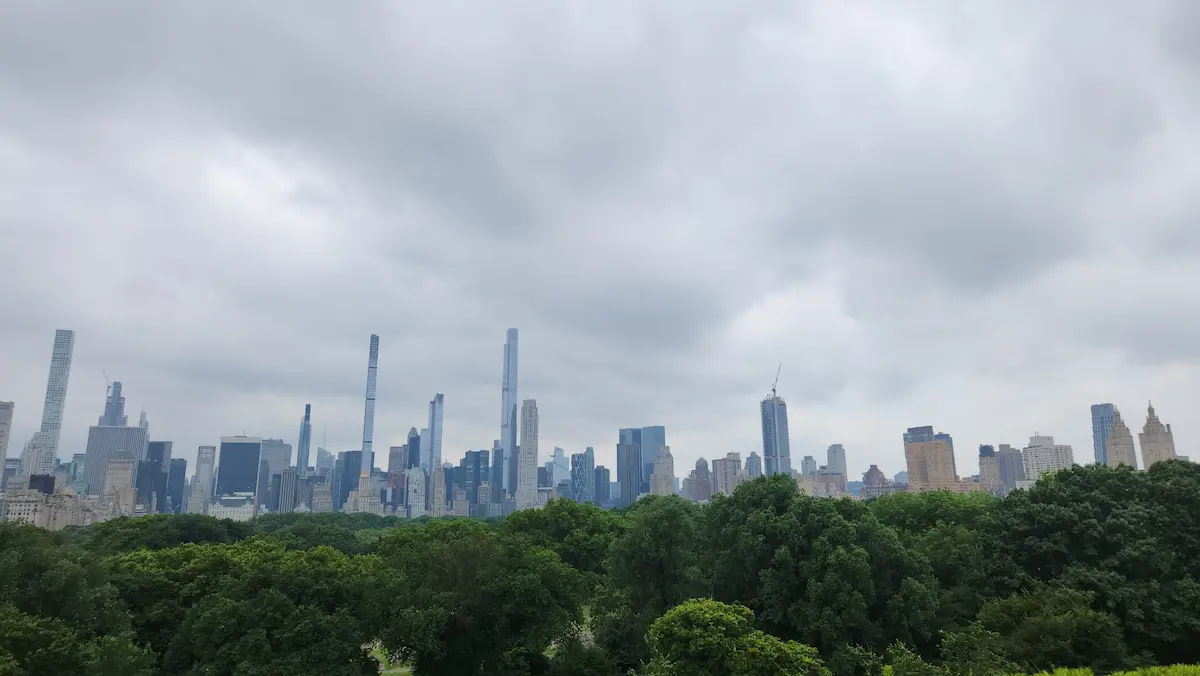 Der Ausblick von der Rooftop-Terasse des MET Museums in New York