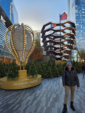 Winterlicher Besuch in Hudson Yards – zur Weihnachtszeit ist hier natürlich alles aufwändig geschmückt.